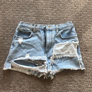 Distressed CARMAR jean shorts